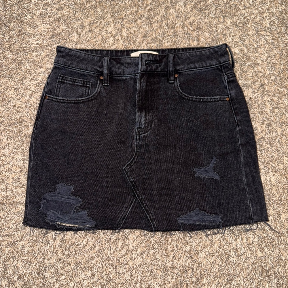 PacSun Black Mini Jean Skirt